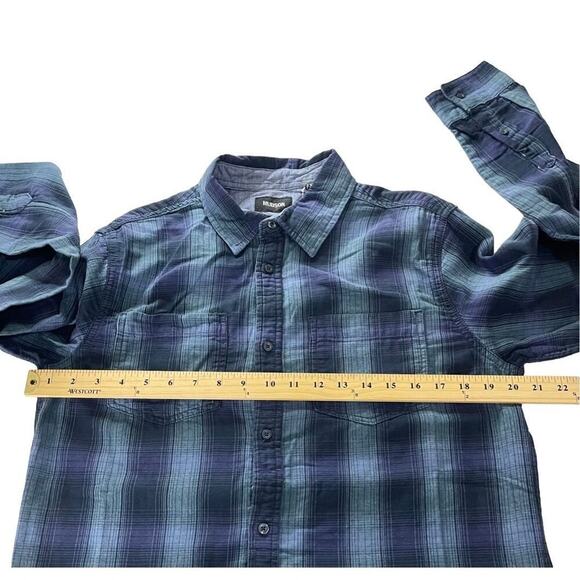 Hudson Men’s Santana Long Sleeves Button Up Plaid Flannel Shirt Small New - Picture 3 of 12